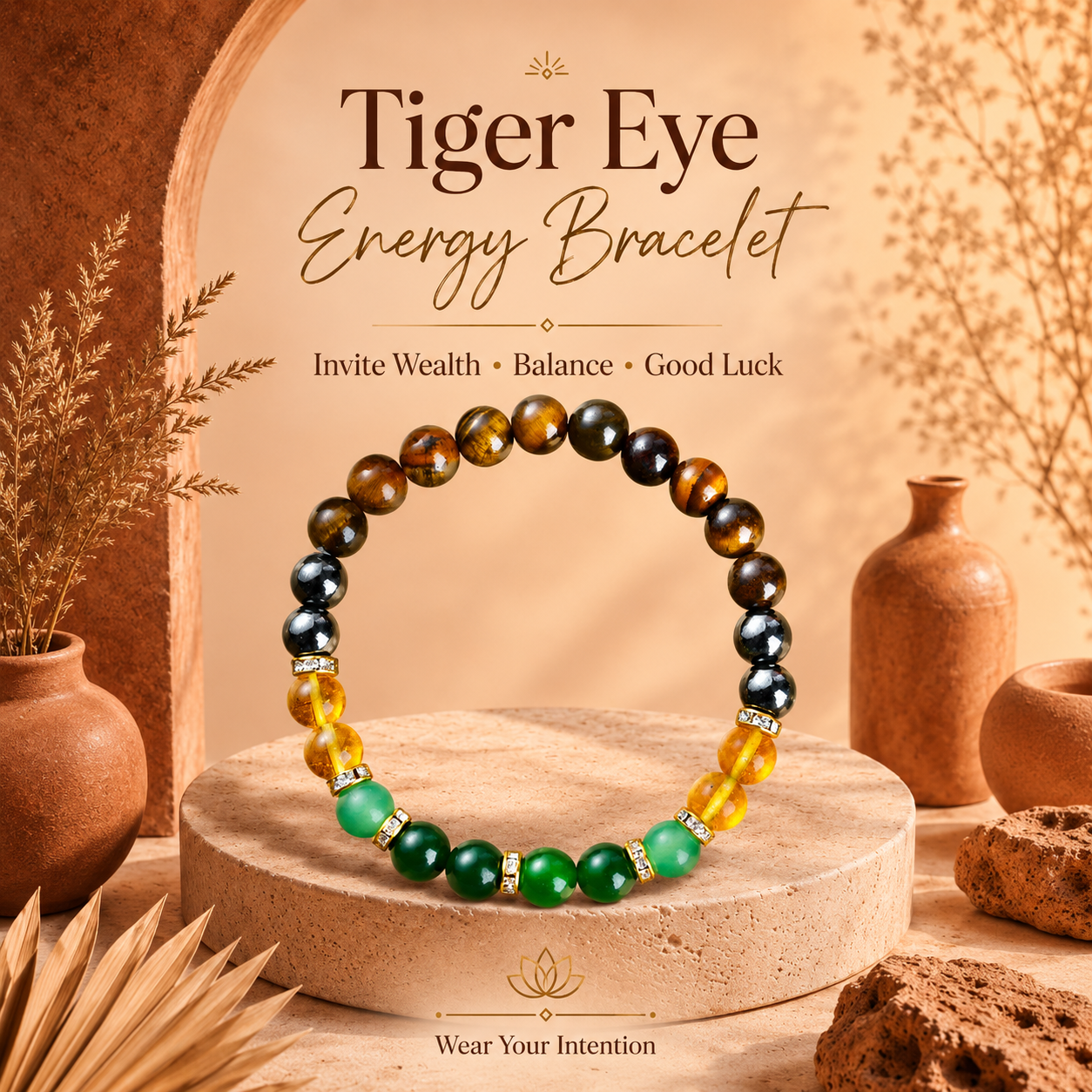 Black Onyx Tiger Eye Prosperity Bracelet Wear Luck, Energy, and Timeless Elegance on Your Wrist-ZP