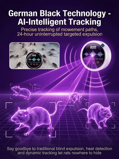 Fully automatic ultrasonic intelligent rodent and insect repellent-WR