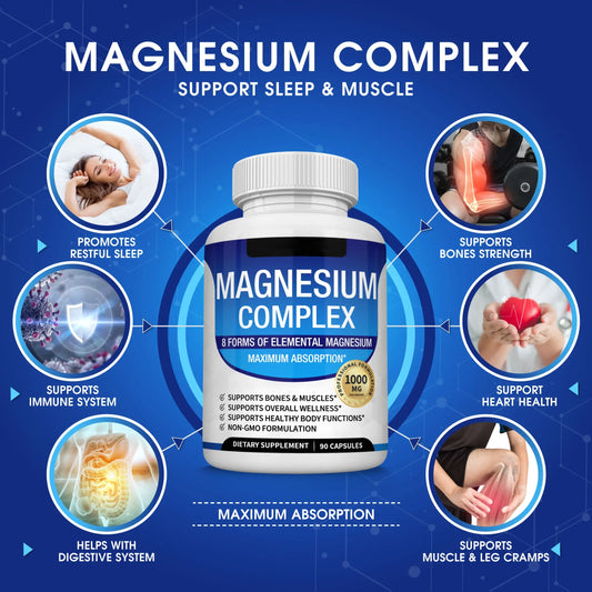 Magnesium Complex 8 Essential Magnesium Supplement 1000mg-ZP