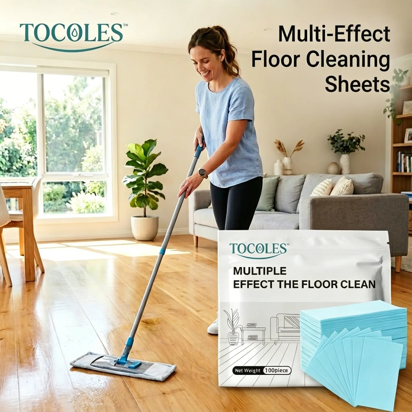 Tired of Scrubbing Floors? 1 Tablet  Sparkling Clean Floors-ZP
