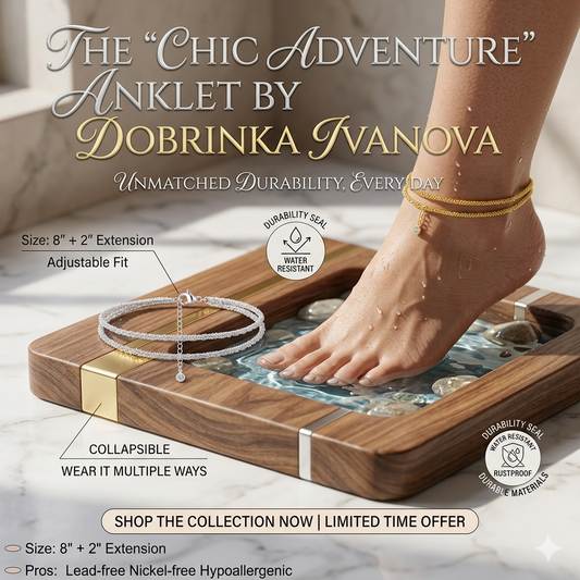 2-in-1 Luxe Glow: Waterproof 14K Gold Layered Anklet & Necklace Set-ZP