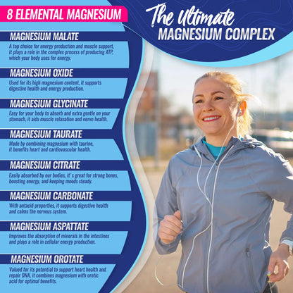 Magnesium Complex 8 Essential Magnesium Supplement 1000mg-ZP