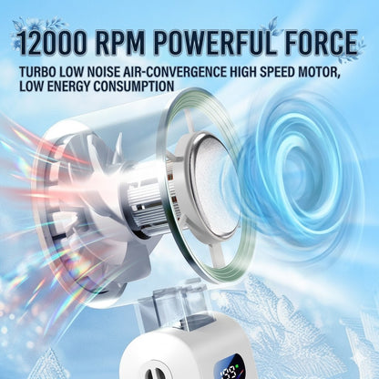 Compact, stylish, and High-speed cooling handheld fan, USB portable neckable small fan-WR