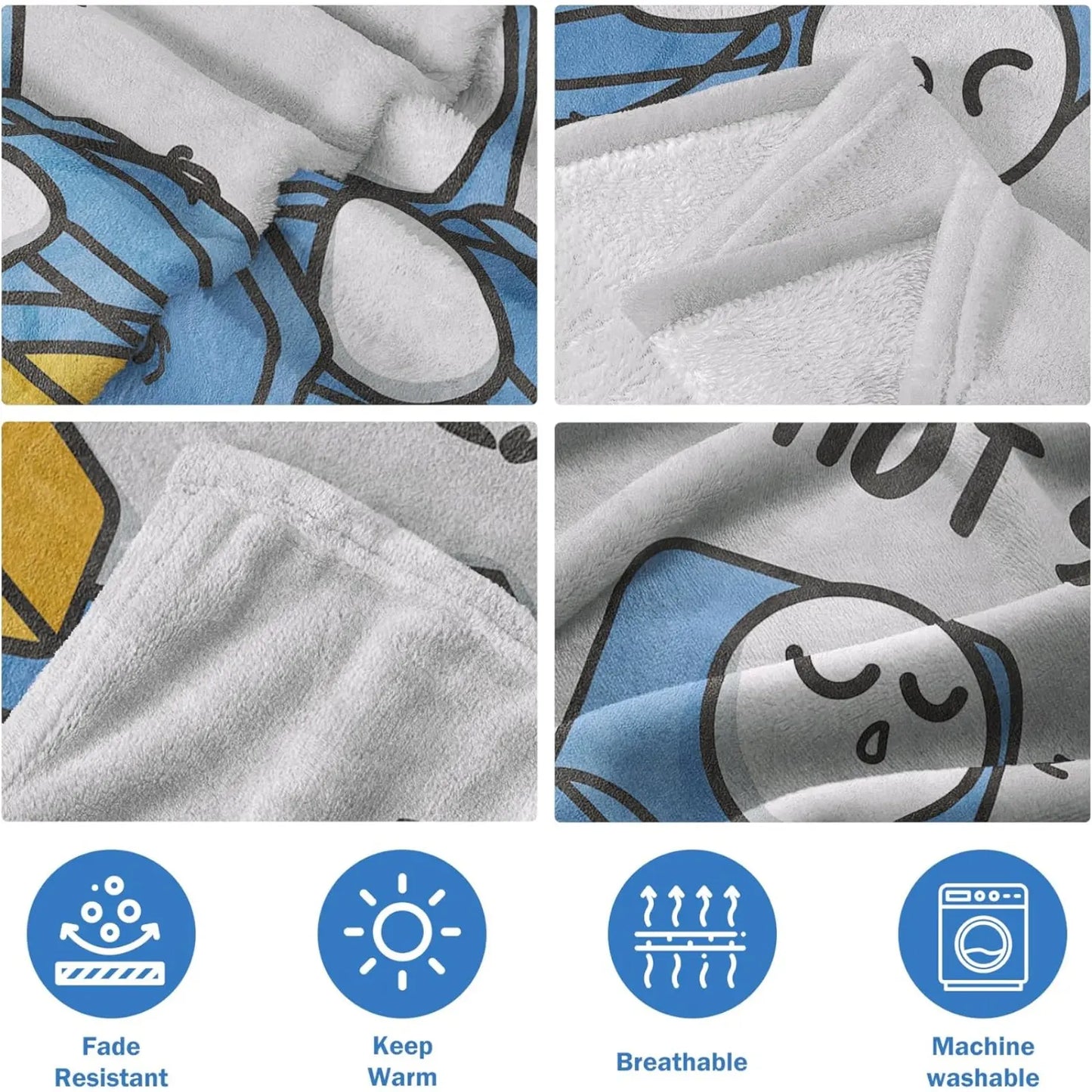 Father’s Day Funny Dad Blanket – “Dad Is Not Sleeping, Just Resting His Eyes” Ultra Soft Flannel Throw, Best Gift for Dad & Husband-ZP