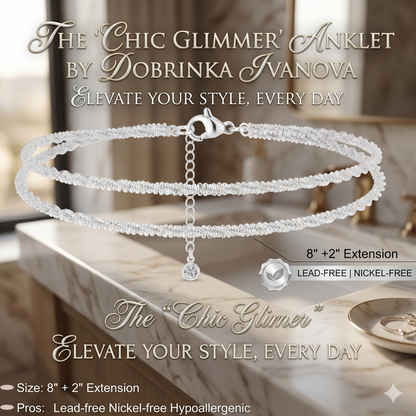 2-in-1 Luxe Glow: Waterproof 14K Gold Layered Anklet & Necklace Set-ZP