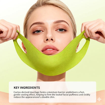 Cactus Lifting Wrap Mask –Cactus Cooling Reduce Puffiness & Pore Tightening for Visible Pore Care Skin Repair-WR
