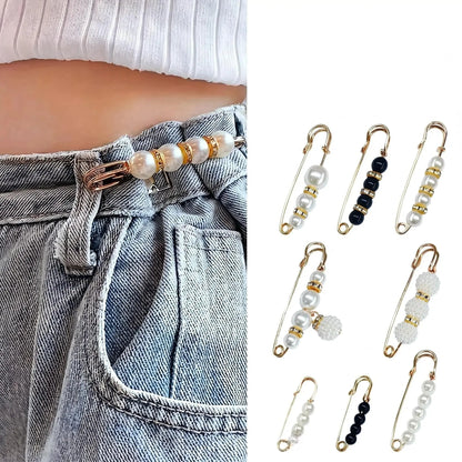 Tired of Loose Pants? Instant Waist Tightener Brooch Pins - No Sew, No Tailor, Perfect Fit in Seconds-ZP