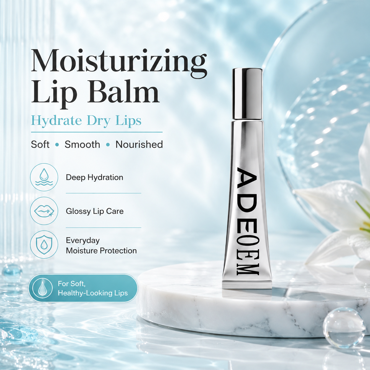 Moisturizing Lip Balm for Soft, Glossy & Healthy-Looking Lips-WR