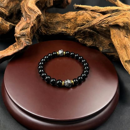 Obsidian lucky bracelet - suitable for both men and women. Ideal gift for Father's Day, Mother's Day or birthday-WR