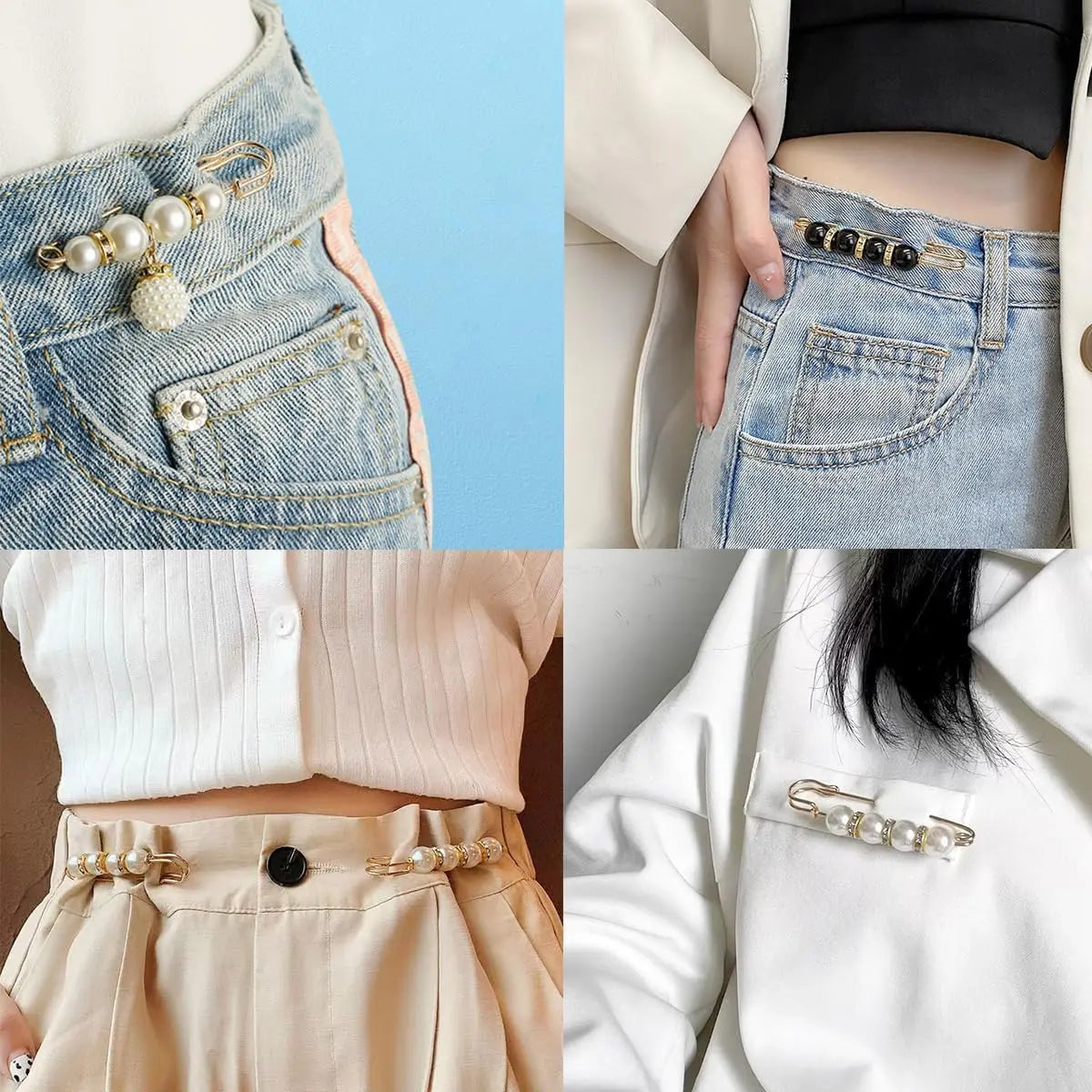 Tired of Loose Pants? Instant Waist Tightener Brooch Pins - No Sew, No Tailor, Perfect Fit in Seconds-ZP