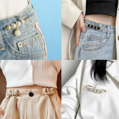 Tired of Loose Pants? Instant Waist Tightener Brooch Pins - No Sew, No Tailor, Perfect Fit in Seconds-ZP