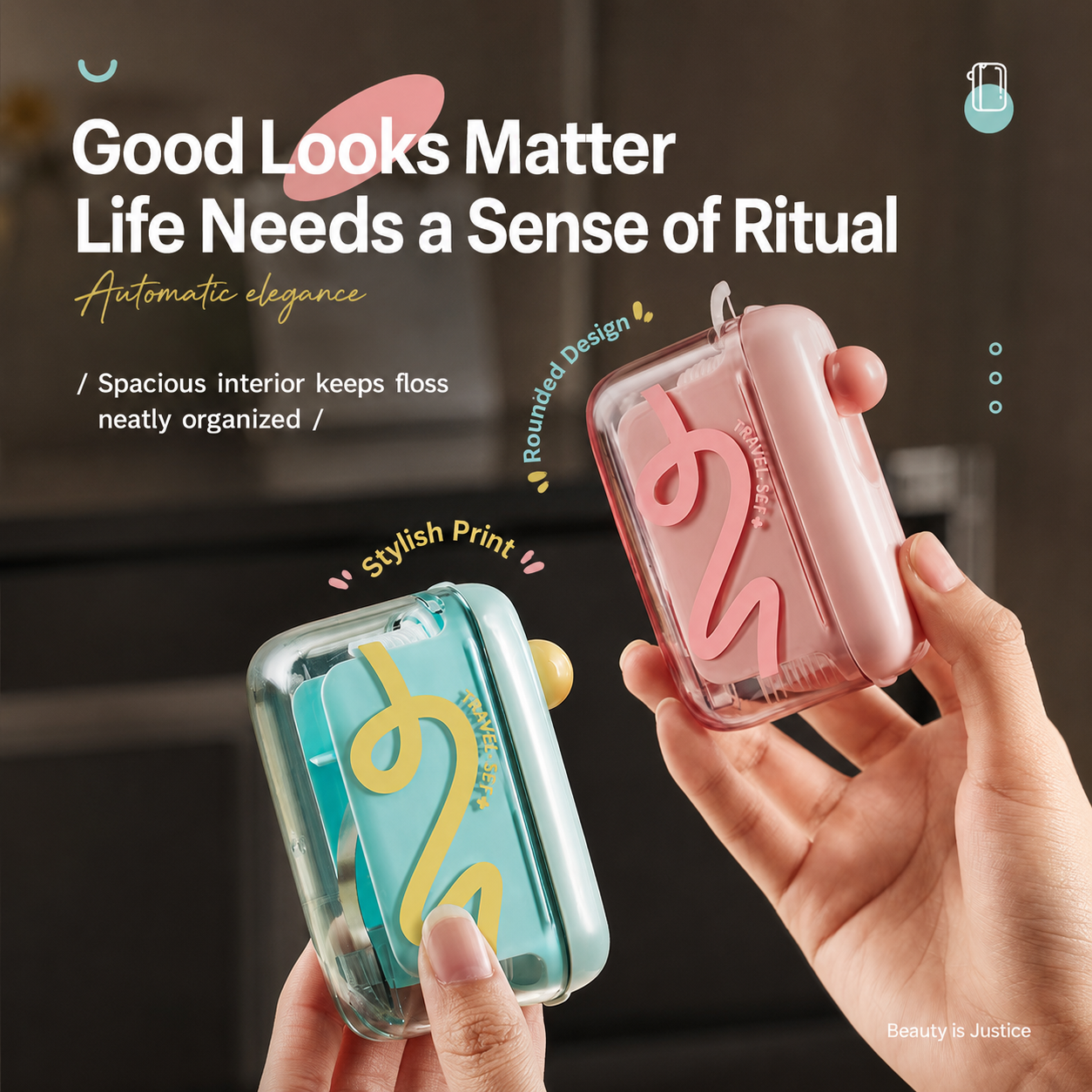 Buy 1 Floss Dispenser, Get 50 Floss Picks Free — Press Once & Stay Fresh Anywhere-WR