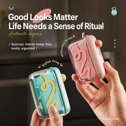 Buy 1 Floss Dispenser, Get 50 Floss Picks Free — Press Once & Stay Fresh Anywhere-WR