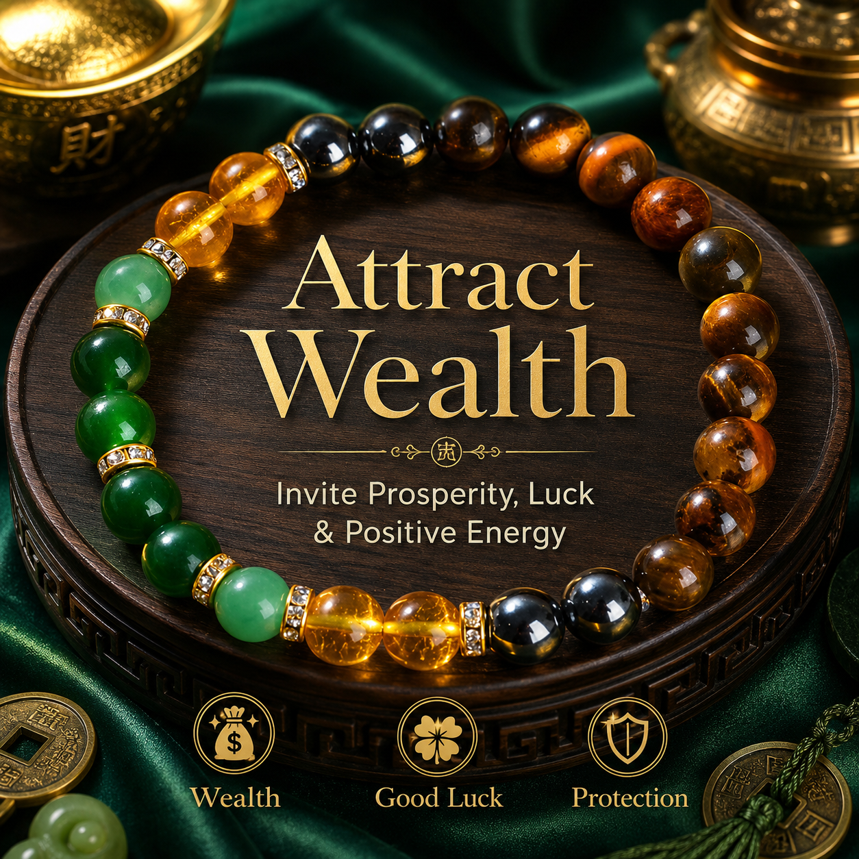 Black Onyx Tiger Eye Prosperity Bracelet Wear Luck, Energy, and Timeless Elegance on Your Wrist-ZP