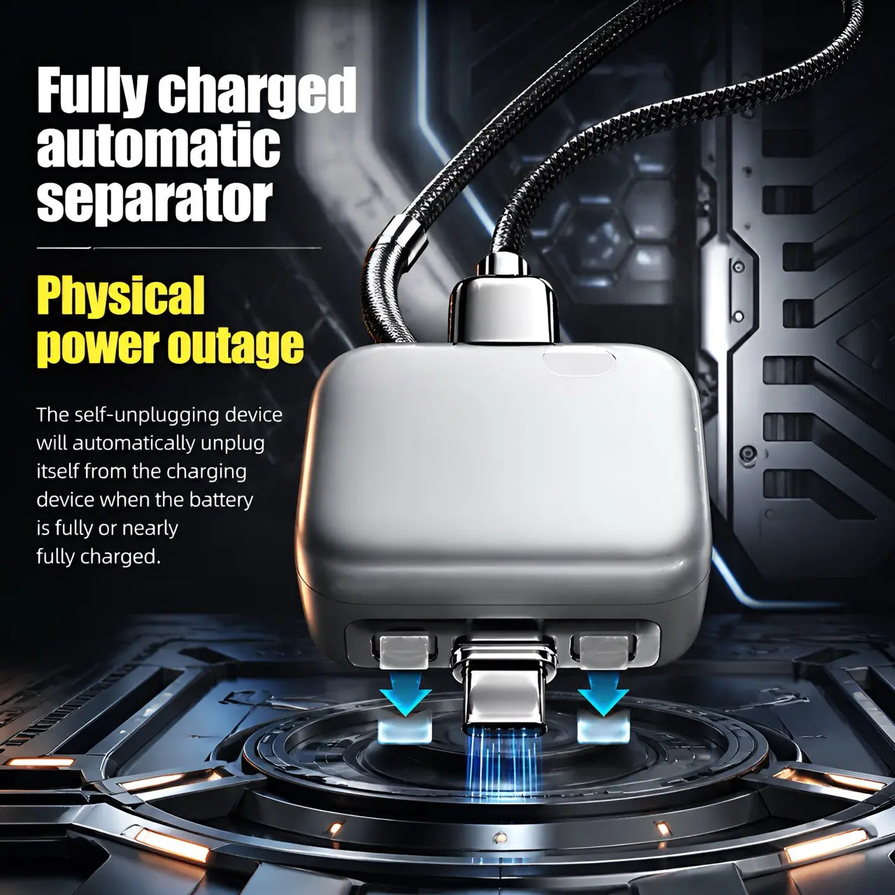 140W Type-C Auto Eject Charger | Smart Full-Charge Auto Disconnect Battery Protector, Anti Overcharge Safe Overnight Charging for Phones Laptops Tablets-ZP