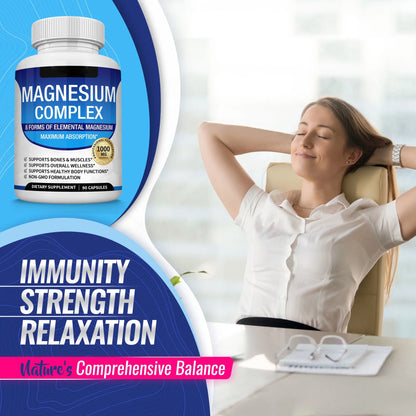 Magnesium Complex 8 Essential Magnesium Supplement 1000mg-ZP