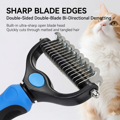 Gentle Pet Grooming Brush for Dogs & Cats Remove Loose Fur, Smooth the Coat, and Make Grooming Easier at Home-WR
