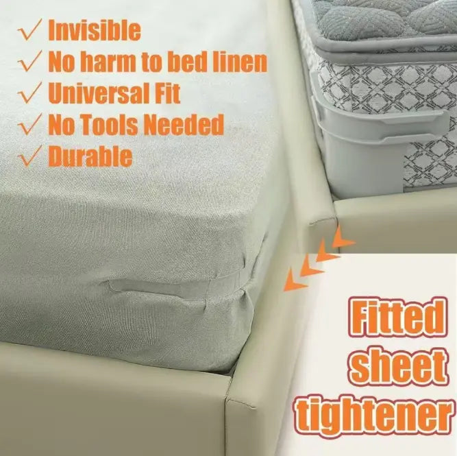 Bed Sheet Holder Clips 4 Pack – Stop Sheets From Sliding, Universal Fit All Mattresses-ZP