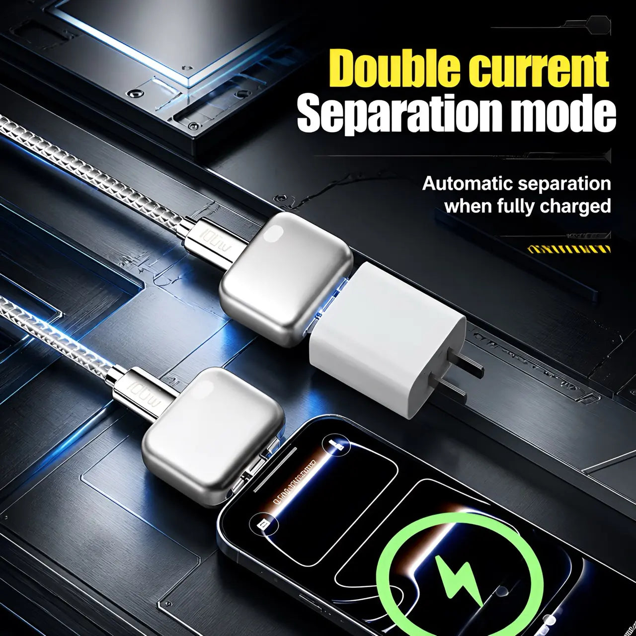 140W Type-C Auto Eject Charger | Smart Full-Charge Auto Disconnect Battery Protector, Anti Overcharge Safe Overnight Charging for Phones Laptops Tablets-ZP