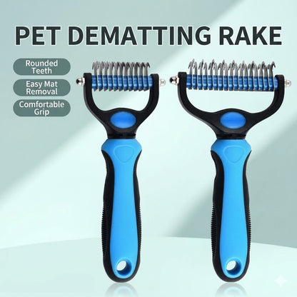 Gentle Pet Grooming Brush for Dogs & Cats Remove Loose Fur, Smooth the Coat, and Make Grooming Easier at Home-WR