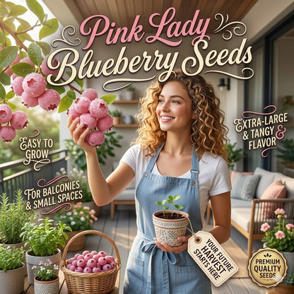 Pink Beauty Blueberry Seeds | Grow Dreamy Pink Berries at Home-ZP