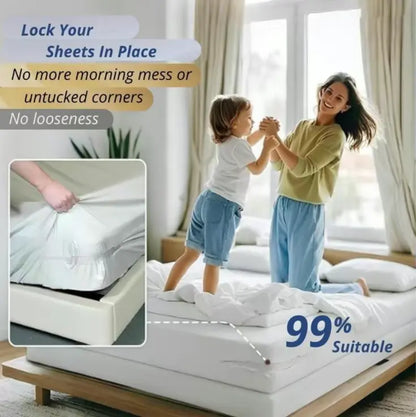 Bed Sheet Holder Clips 4 Pack – Stop Sheets From Sliding, Universal Fit All Mattresses-ZP