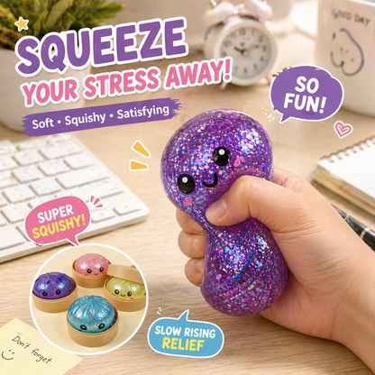 A bun-shaped squeeze-and-relax toy for stress relief，Slow Rebound Bao Squishy Toy，Ultra-Soft Bao Bun Squishy Toy-ZP