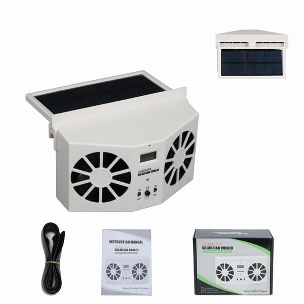 Dual Outlet Solar Car Vent Fan-ZP
