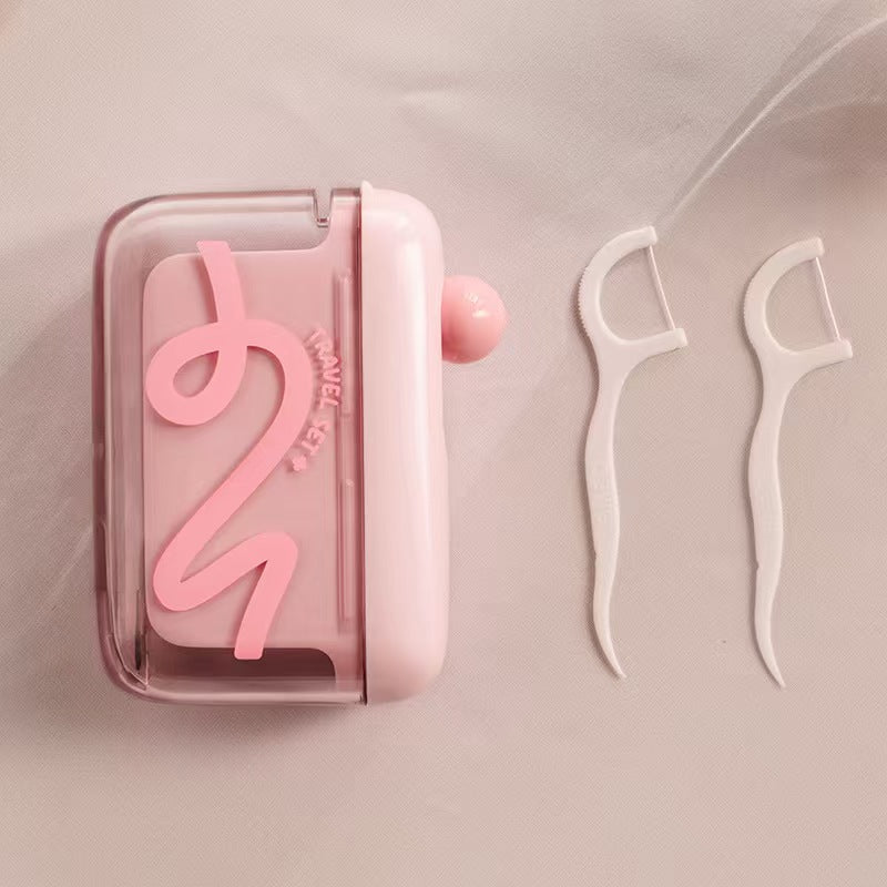 Buy 1 Floss Dispenser, Get 50 Floss Picks Free — Press Once & Stay Fresh Anywhere-WR