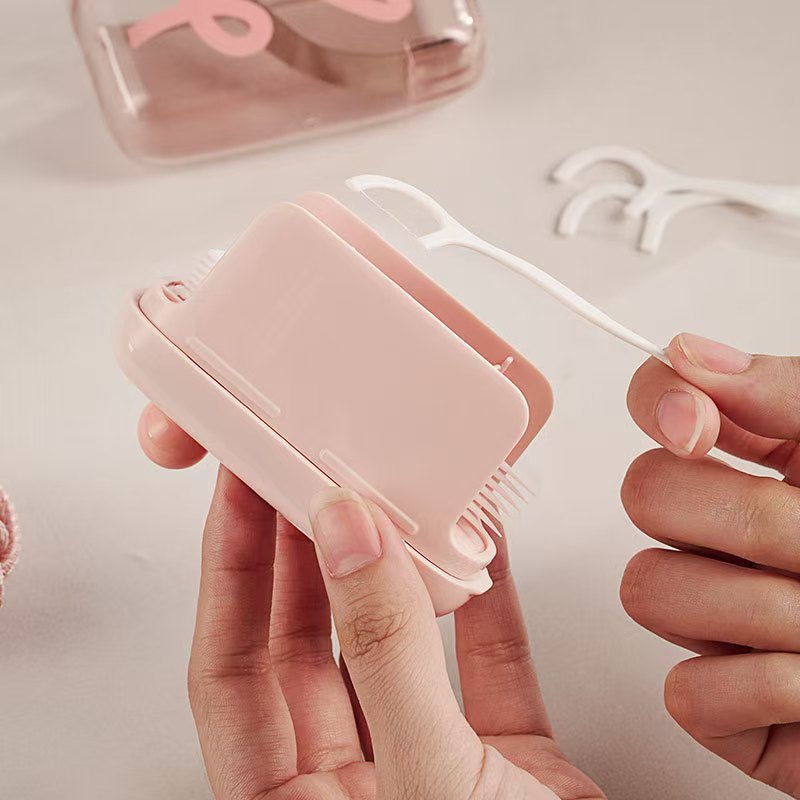Buy 1 Floss Dispenser, Get 50 Floss Picks Free — Press Once & Stay Fresh Anywhere-WR