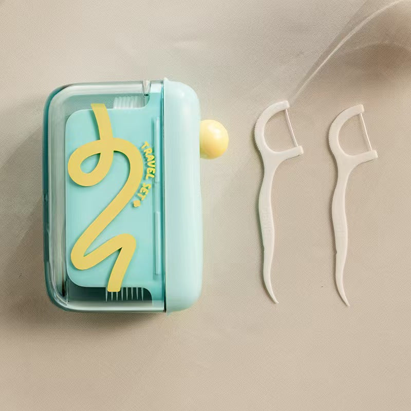 Buy 1 Floss Dispenser, Get 50 Floss Picks Free — Press Once & Stay Fresh Anywhere-WR