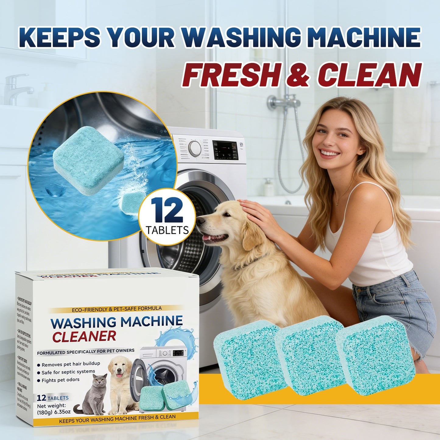 Keep Your Washer Fresh, Clean & Ready for Every Load-especially for homes with pets, kids, and frequent laundry needs-WR