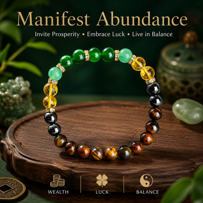 Black Onyx Tiger Eye Prosperity Bracelet Wear Luck, Energy, and Timeless Elegance on Your Wrist-ZP