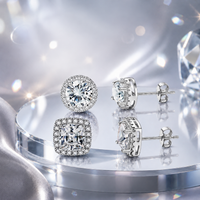 Silver Stud Earring Set