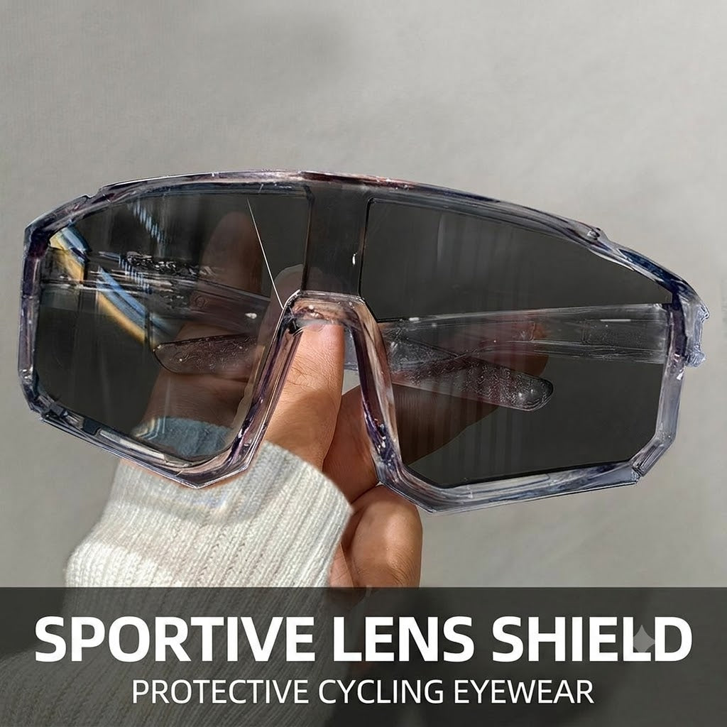 Photochromic sports glasses that adapt to sunlight automatically—ideal for cycling, running, hiking, and everyday outdoor activities-WR