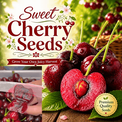 Grow Your Own Sweet & Juicy Cherries，Premium Quality Cherry Seeds for Home Gardens-ZP