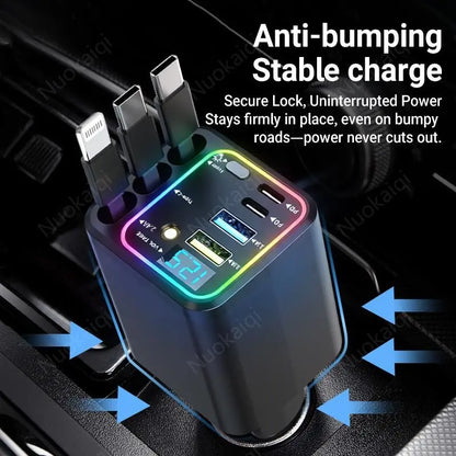 [Father's Day Gift] All-in-one power bank suitable for mobile phones, tablets and laptops, car charger, multi-function power hub-WR