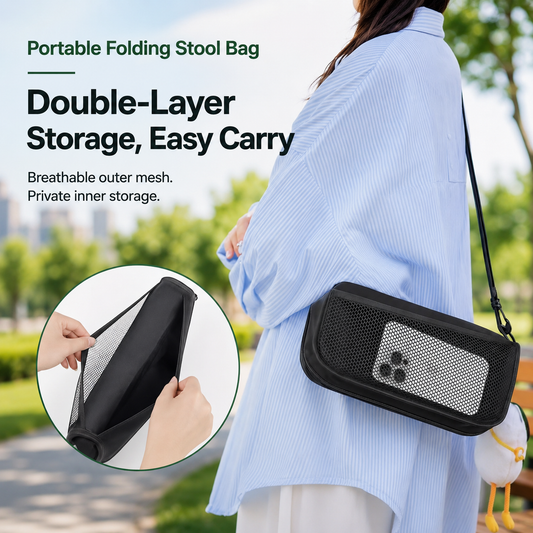 Portable Folding Stool Bag – Carry It Like a Bag, Use It Like a Seat Anywhere You Go-WR