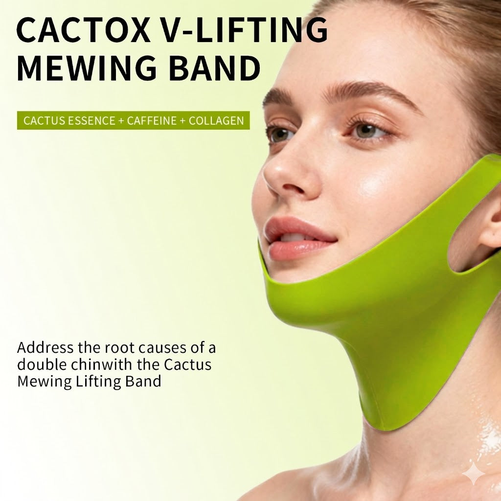 Cactus Lifting Wrap Mask –Cactus Cooling Reduce Puffiness & Pore Tightening for Visible Pore Care Skin Repair-WR