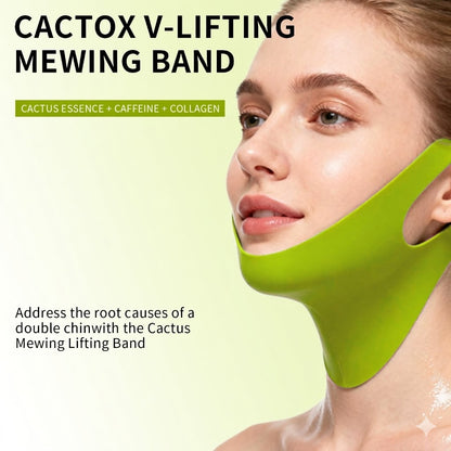 Cactus Lifting Wrap Mask –Cactus Cooling Reduce Puffiness & Pore Tightening for Visible Pore Care Skin Repair-WR