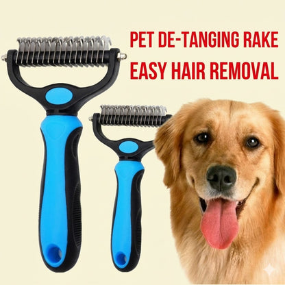 Gentle Pet Grooming Brush for Dogs & Cats Remove Loose Fur, Smooth the Coat, and Make Grooming Easier at Home-WR