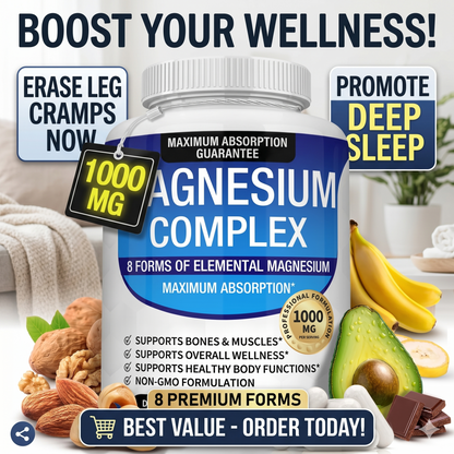 Magnesium Complex 8 Essential Magnesium Supplement 1000mg-ZP